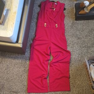 Women's Red Jumpsuit